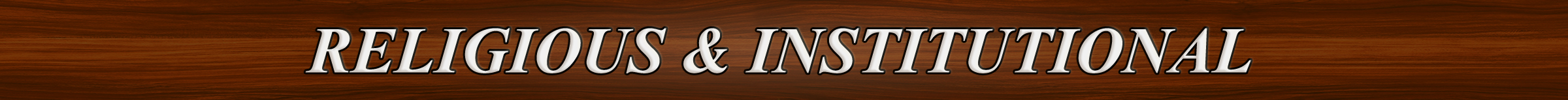 religious & institutional
